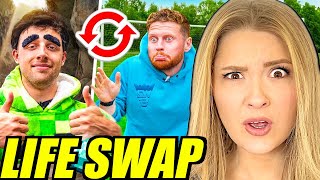 AMERICANS REACT TO SIDEMEN SWAP LIVES FOR 24 HOURS