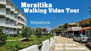 Moraitika Walking Video Tour | Μοραϊτικα | Corfu | Korfu [4K] Greece | Griechenland | Ionic Island