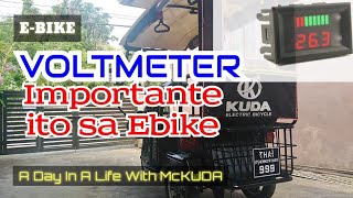 EBIKE: VOLTMETER - IMPORTANTE ITO SA EBIKE | A Day In A Life With McKUDA | @bakutetv |  #Episode5