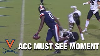 Virginia's Jelani Woods Bounces Off A Tackler And Scores  | ACC Must See Moment