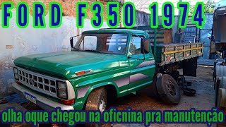 Manutenção cubos de freio Ford F350 1974 com  motor 608.com 48 anos e nesse estado de conservação🔝👏