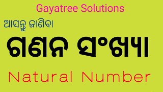 ଗଣନ ସଂଖ୍ୟା || Natural Numbers || Gayatree Solutions