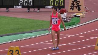 20170801 山形インターハイ 男子800m決勝