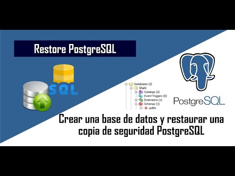 Crear Una Base De Datos Y Restaurar Una Copia De Seguridad PostgreSQL ...