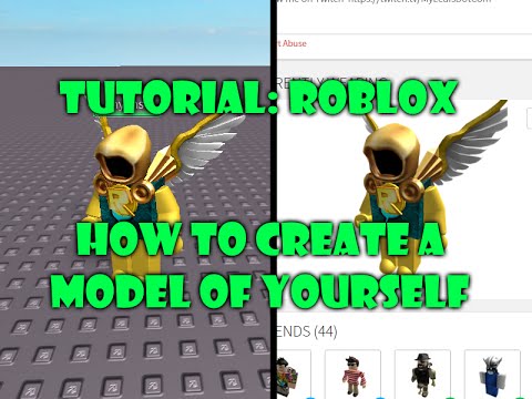 How To Create A Model Of Yourself On Roblox Studio