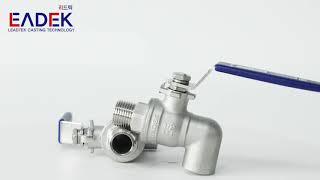 (주)리드텍에프앤피 / Leadtek FnP  엘보타입 2PC 볼밸브 /2PC 볼밸브 MF,  2PC Ball valve with Elbow + M\u0026F thread