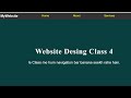 Website Design Class 4 | Navigation Bar (Navbar) in HTML CSS Tutorial for Beginners