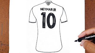 Como Desenhar a Camisa 10 do NEYMAR no Santos