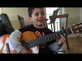 4 year old learning how to play guitar