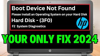 Boot Device Not Found || Hard Disk 3f0 || No Boot Device Found (UPDATED - All In 1 FIX  )