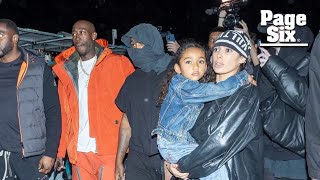 Kanye West’s wife, Bianca Censori, sweetly carries rapper’s daughter Chicago at Miami album party