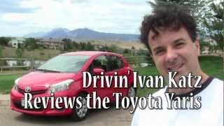 2012 Toyota Yaris LE road test, review \u0026 video by Drivin' Ivan Katz