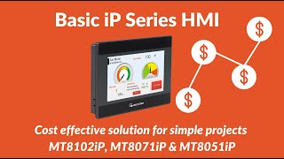 Basic iP Series HMI - Cost effective solution for simple projects MT8102iP,  MT8071iP \u0026 MT8051iP