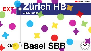 SBB Ansage | Extrazug Zürich HB-Basel SBB (Morgestraich)