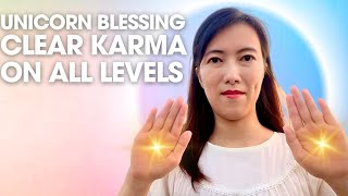 Clear All Karma on Personal, Family \u0026 Country Levels ASMR Reiki Healing - Reiki of Unicorn Blessing