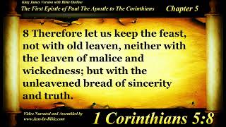 1 Corinthians Chapter 5 - Bible Book #46 - The Holy Bible KJV Read Along Audio/Video/Text