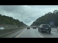 Relaxing Drive from Cary to Raleigh in Light Rain | Friday Evening Rush Hour ASMR