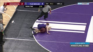 Wrestling in 60: 165 LBS - Carson Brolsma (Minnesota) vs. Tyler Morland (Northwestern) | Big Ten Wre