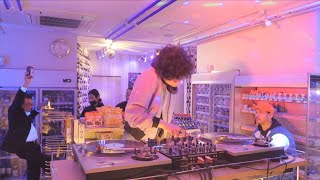Japanese City Pop, Soul, Funk DJ in Convenience store