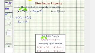 Ex : Apply the Distributive Property (Reverse Order)