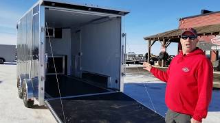 Factory Outlet Trailers Walk Around of 7.5x14 Alcom Cargo Pro Toy Hauler