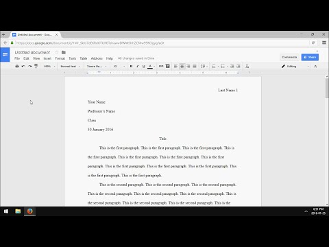 Google Docs: MLA Format Essay (2016) Google Docs: MLA Format Essay (2016)