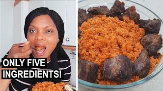 Cook With Me: 5-Ingredient Smoky Party Jollof Rice | Flo Chinyere