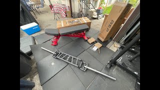 Home Garage Gym Equipment REP Fitness AB 4100 Adjustable Weight Bench Unboxing