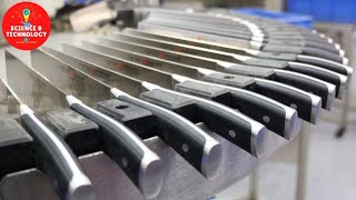 How Knives, Forks and Spoons Are Made, Factory Processing, Modern Technology,Fastest Machine Working