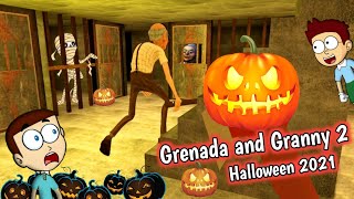 Grandpa and Granny Two Nights Hunter : Halloween update 2021 | Shiva and Kanzo Gameplay