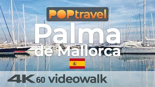 Walking in PALMA de MALLORCA / Spain 🇪🇸- Centre via Marina to Castell de Bellver - 4K 60fps (UHD)