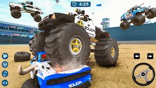 US Army Monster Truck Demolition Derby Crash Stunt Simulator Game - Android Gameplay.