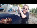 족발은 통으로 뜯어야 제맛이제 pig feet eating