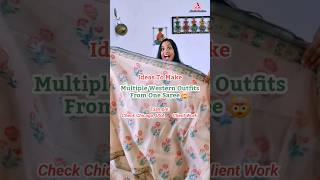 Multiple Western Outfits From Old Saree Reuse | Chicago, USA Client Work | Stylish Saree Reuse Ideas