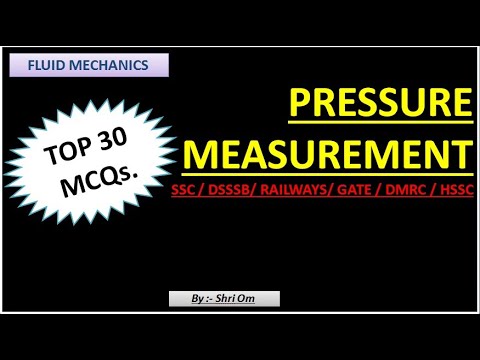 Pressure Measurement Top 30 Mcqs Youtube
