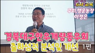 경북대구한우개량동우회 6차교육, 구미 행운농장 이정은대표