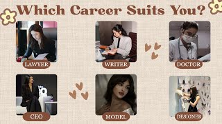Which CAREER suits your personality🌷👀| Fun personality quiz💅✨️