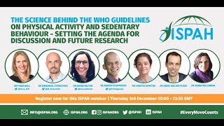 Webinar: The Science Behind The WHO Guidelines on Physical Activity & Sedentary Behaviour