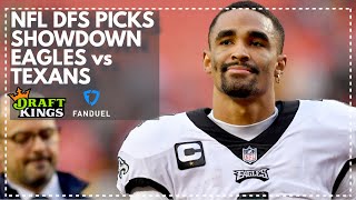 NFL DFS Picks for Thursday Night Showdown Eagles vs Texans: FanDuel & DraftKings Lineup Advice