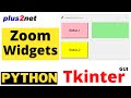 expand & contract of widgets on change in geometry of the parent Tkinter window using rowconfigure