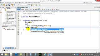 AP Computer Science 022 Loops Example Password Please