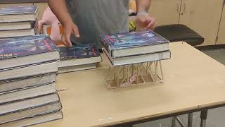 Reverse K Truss bridge destroyed
