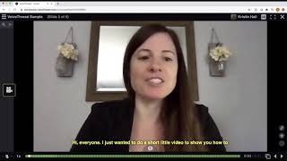 VoiceThread: Closed Captioning