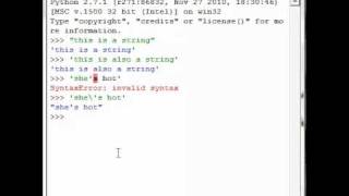 #6 - Python Programming Tutorial - Strings & Escape Characters
