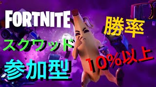 【フォートナイト】スクワッド参加型配信！初見さん大歓迎！全機種OK！【Fortnite/コラボ配信】