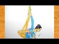 How To Draw A Gymnastic Girl | Easy Gymnast Drawing Tutorial.