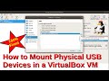 How to Enable USB in VirtualBox in Ubuntu  || Mount Physical Usb Device in VirtualBox VM