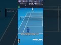 Hilarious double rallys 😂 Djokovic and sebelanka #youtubeshorts