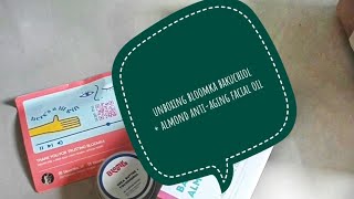 [ASMR] unboxing paket skincare bloomka! Bakuchiol + almond anti aging facial oil