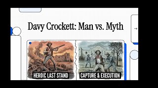 Davy Crockett Man vs Myth